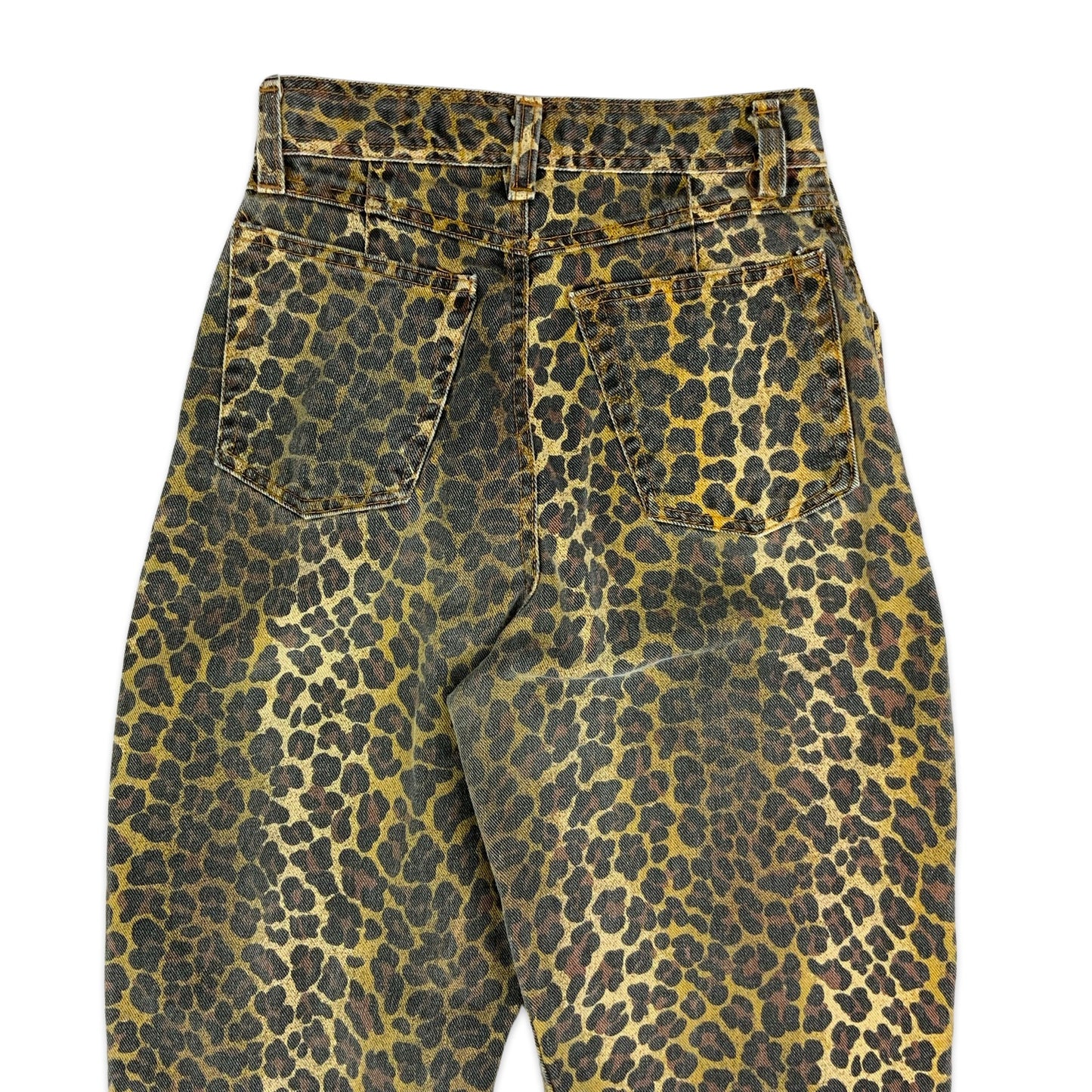 90s Y2K Leopard Print High Waist Jeans 8