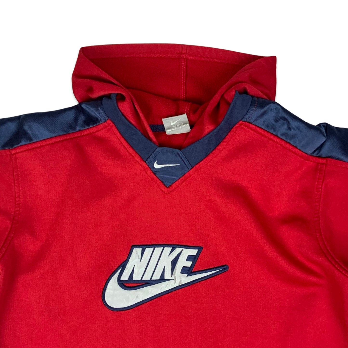 Y2K Red & Navy Nike Hoody M