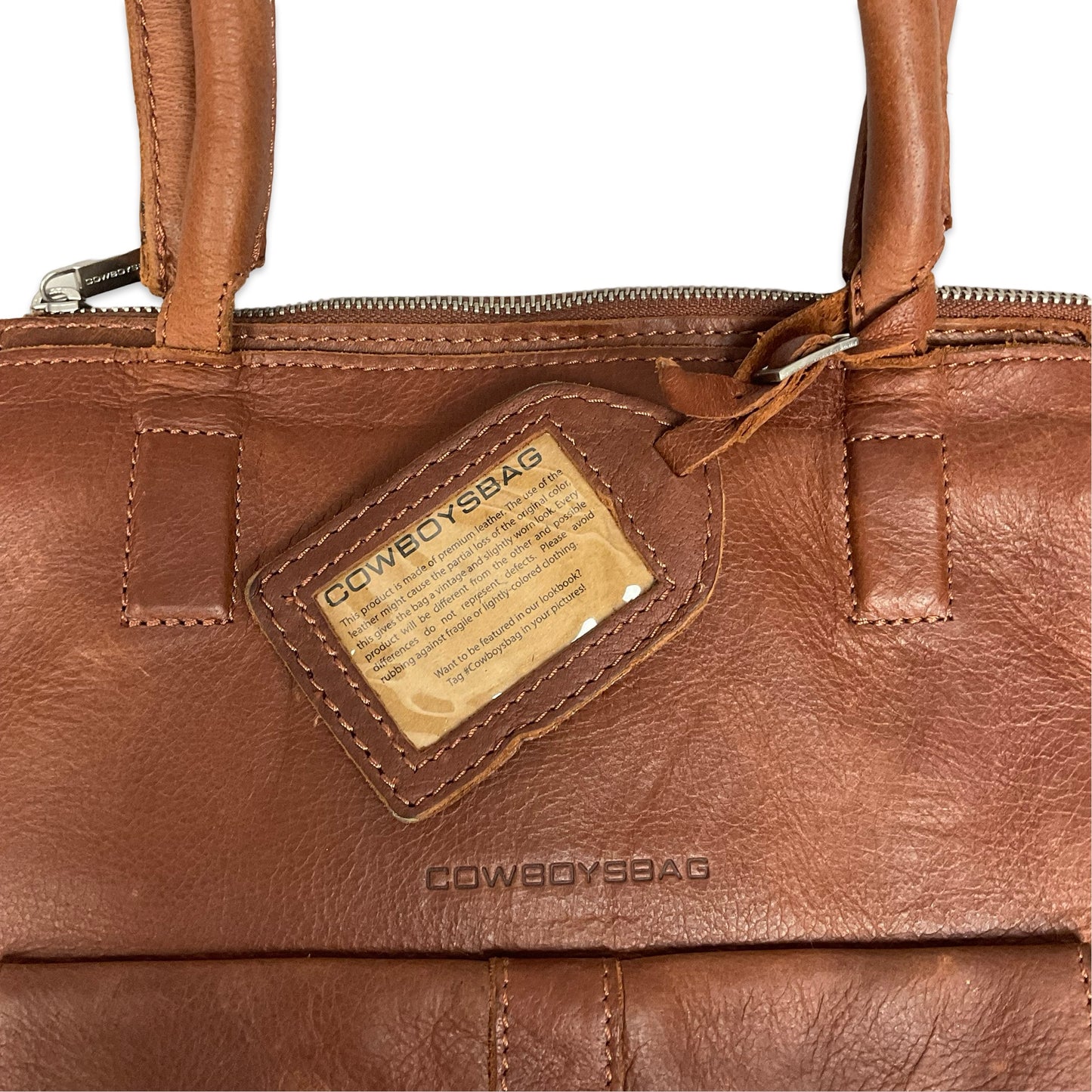 Vintage Brown Leather Handbag