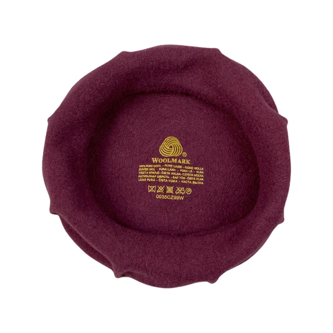 Vintage Burgundy Beret