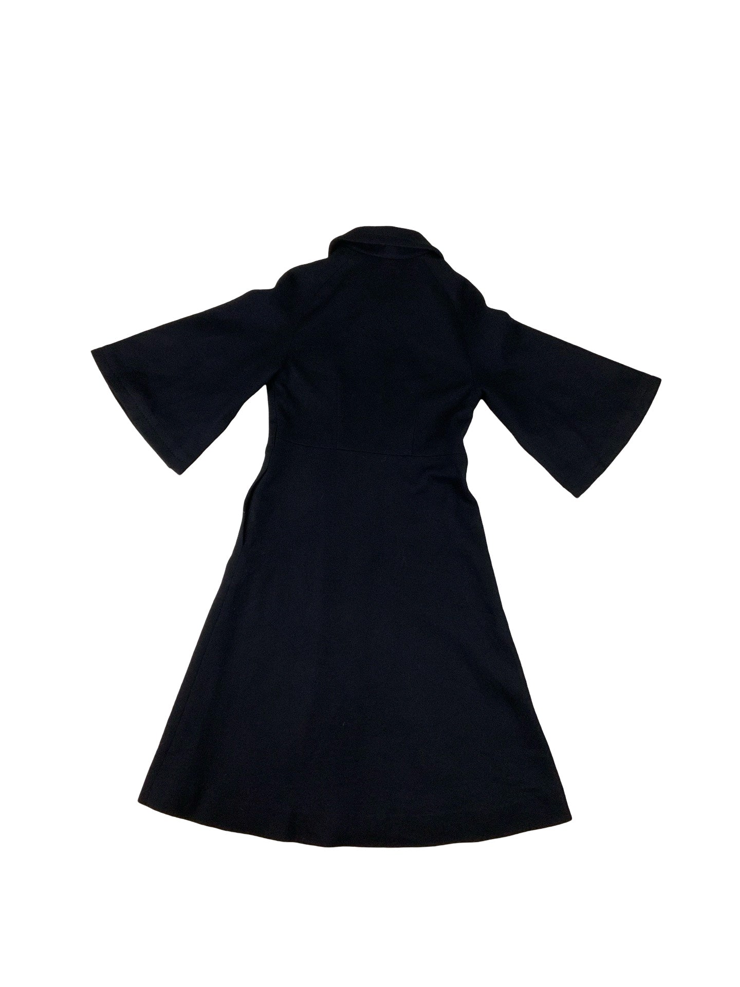 Vintage 70s wool on sale black coat