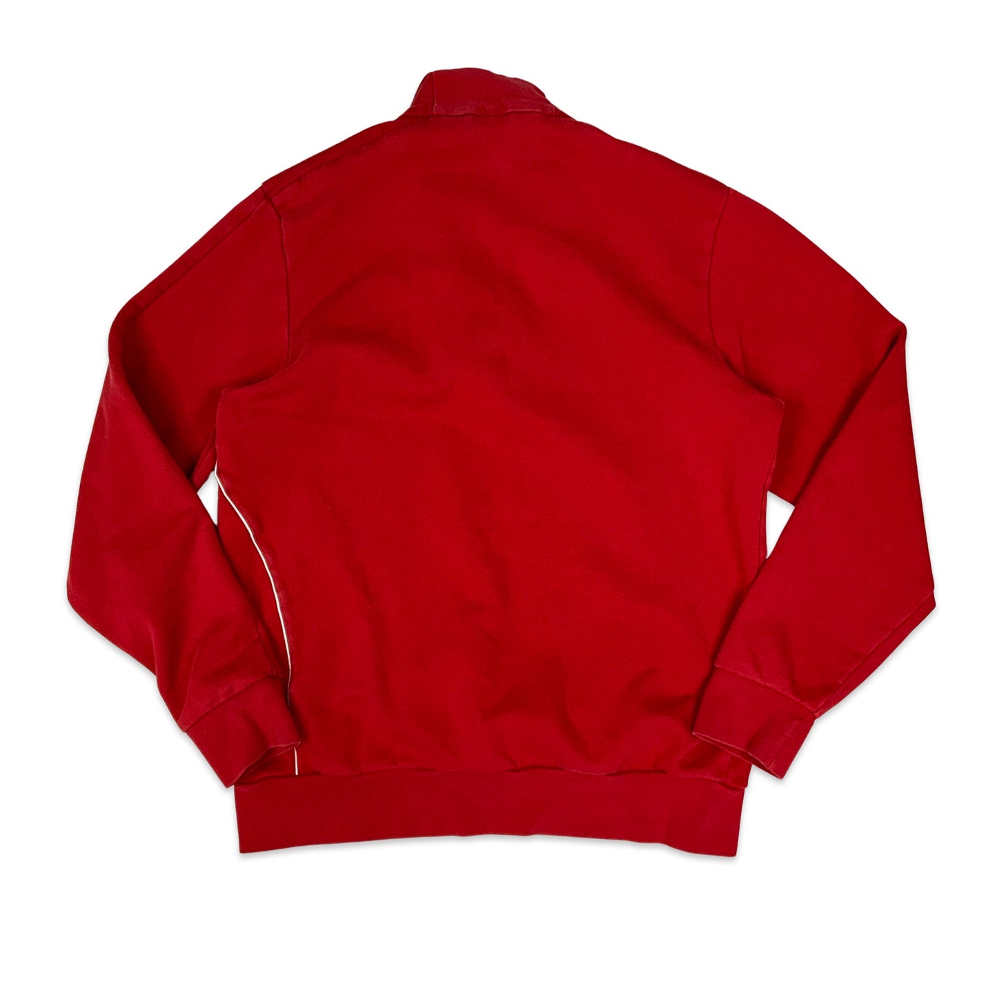 Adidas Red 1/4-zip Sweatshirt M L