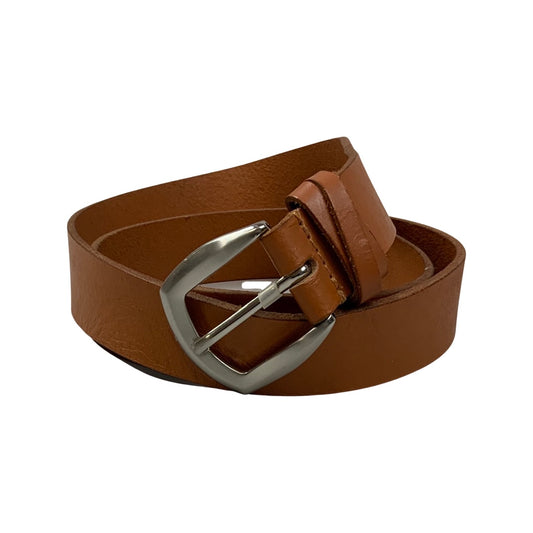 Vintage Tan Brown Leather Belt S