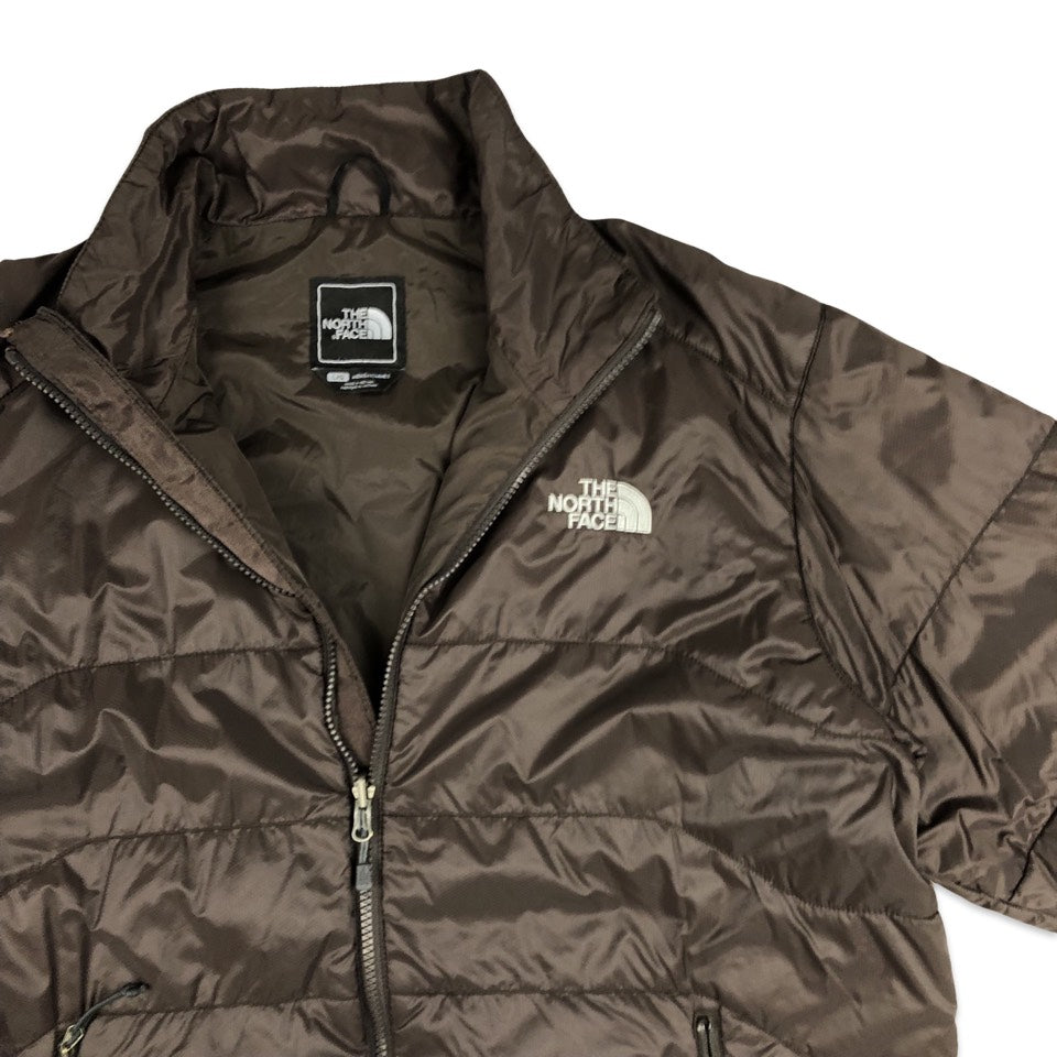 Vintage Y2K Preloved The North Face Brown Lightweight Puffer Jacket L