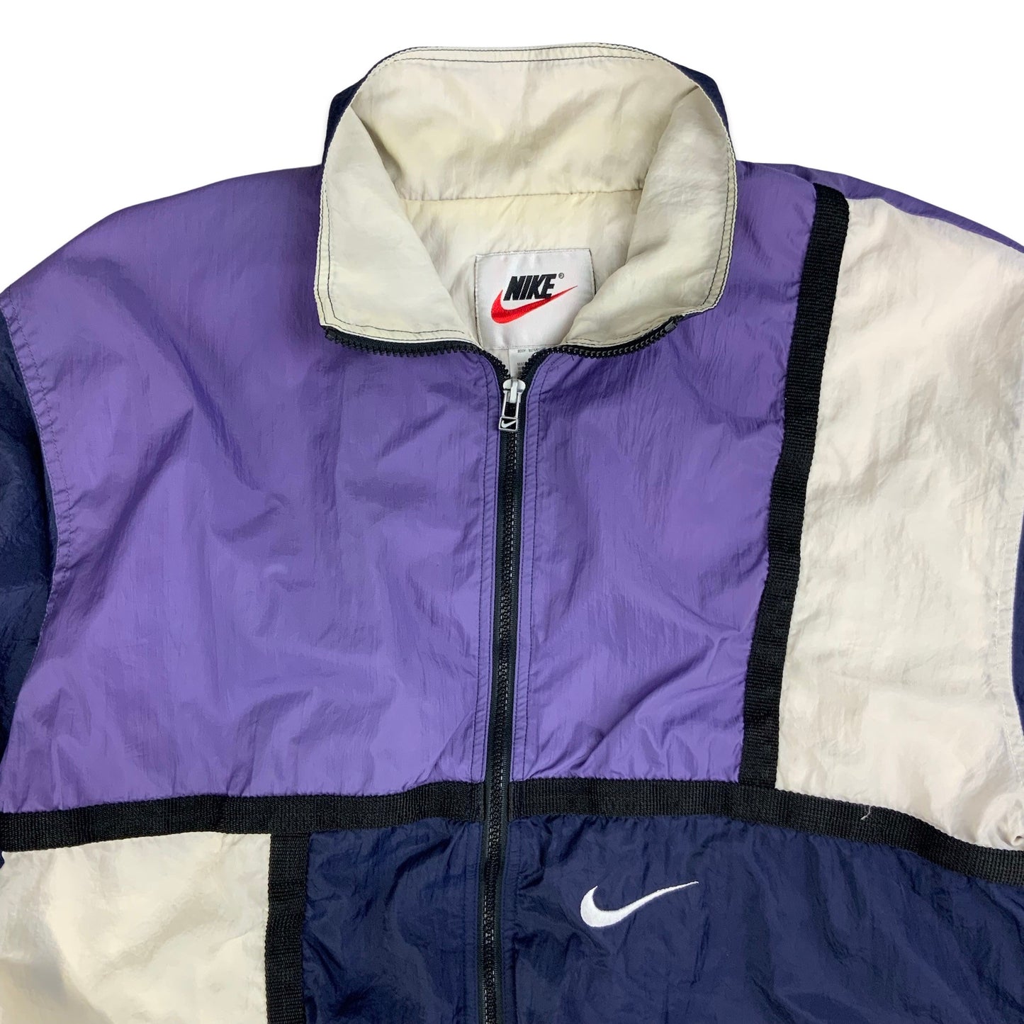 90s Purple Nike Track Jacket M L