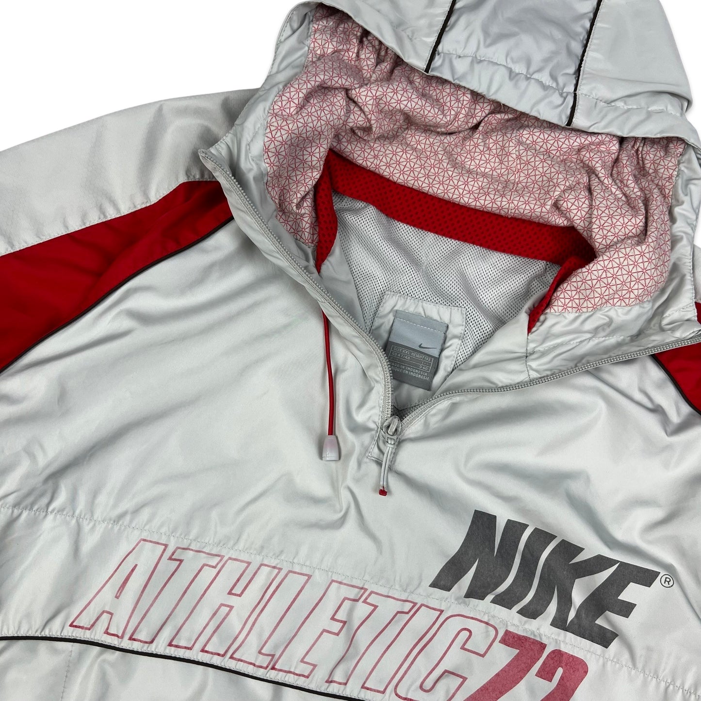 00s Nike Grey & Red Anorak  XL XXL