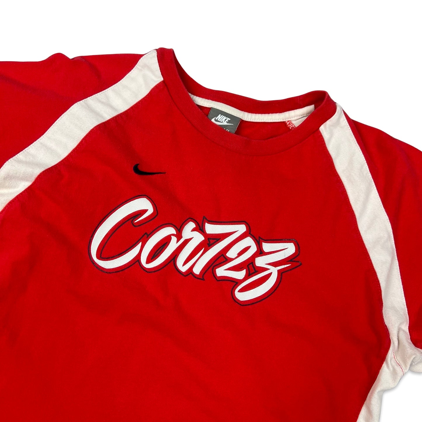 Nike Cortez Red & White Spell Out Tee XS S