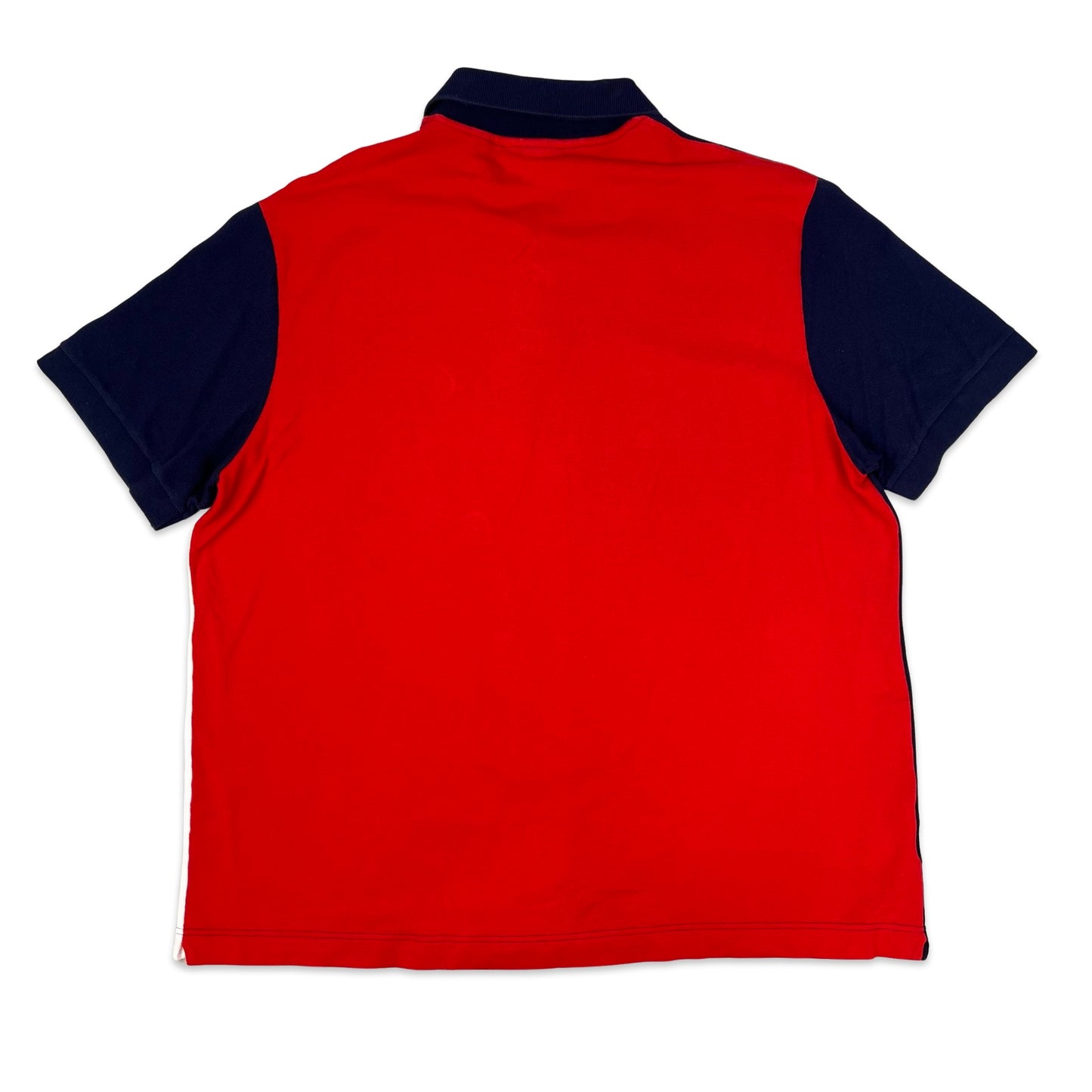 Lacoste France Theme Red White & Blue Polo Shirt L XL