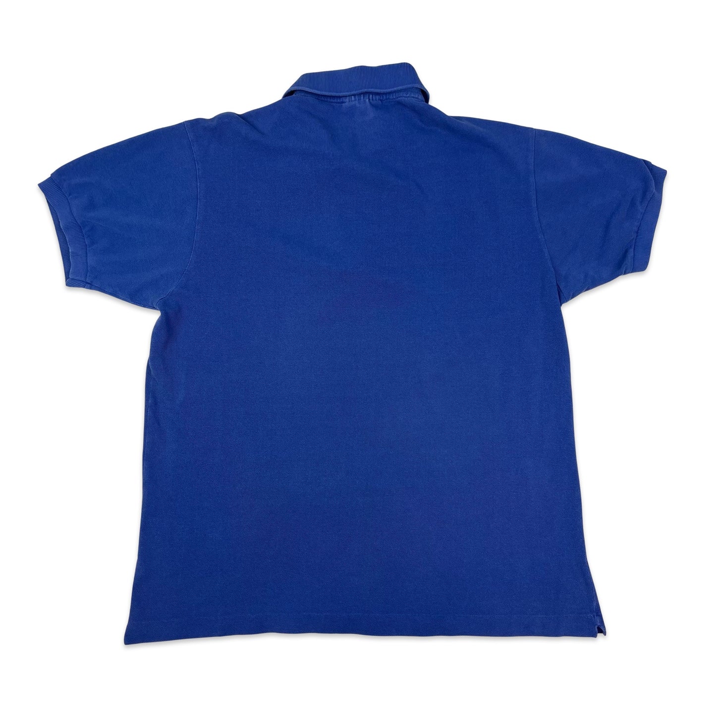 Vintage 80s Chemise Lacoste Blue Polo Shirt S M