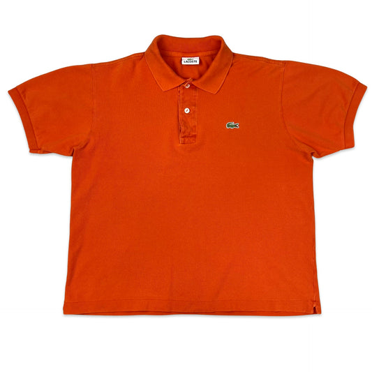 Lacoste Orange Polo Shirt M L