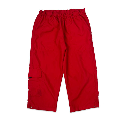 Vintage Red 3/4 Cargo Shorts L XL