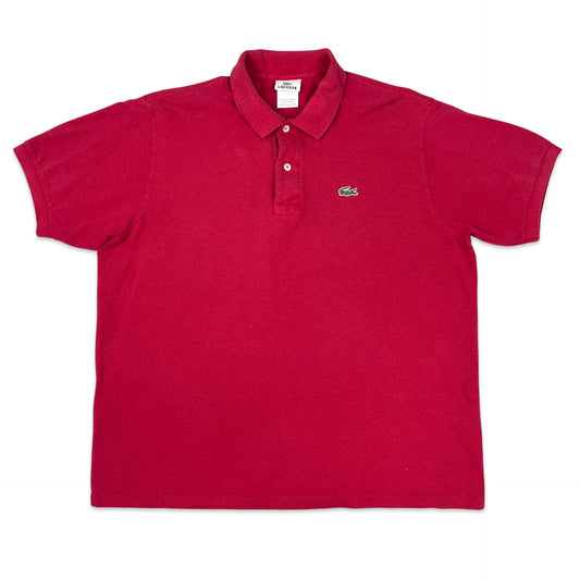 Lacoste Maroon Polo Shirt M L