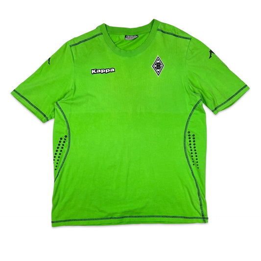 Kappa Borussia Monchengladbach Football Team Bright Green Tee S M