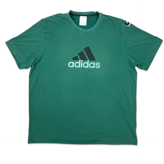 Adidas Green Logo Print Tee L XL