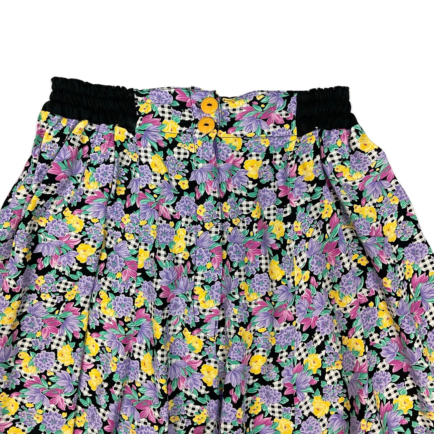 Vintage Purple Floral Shorts 6 8 10