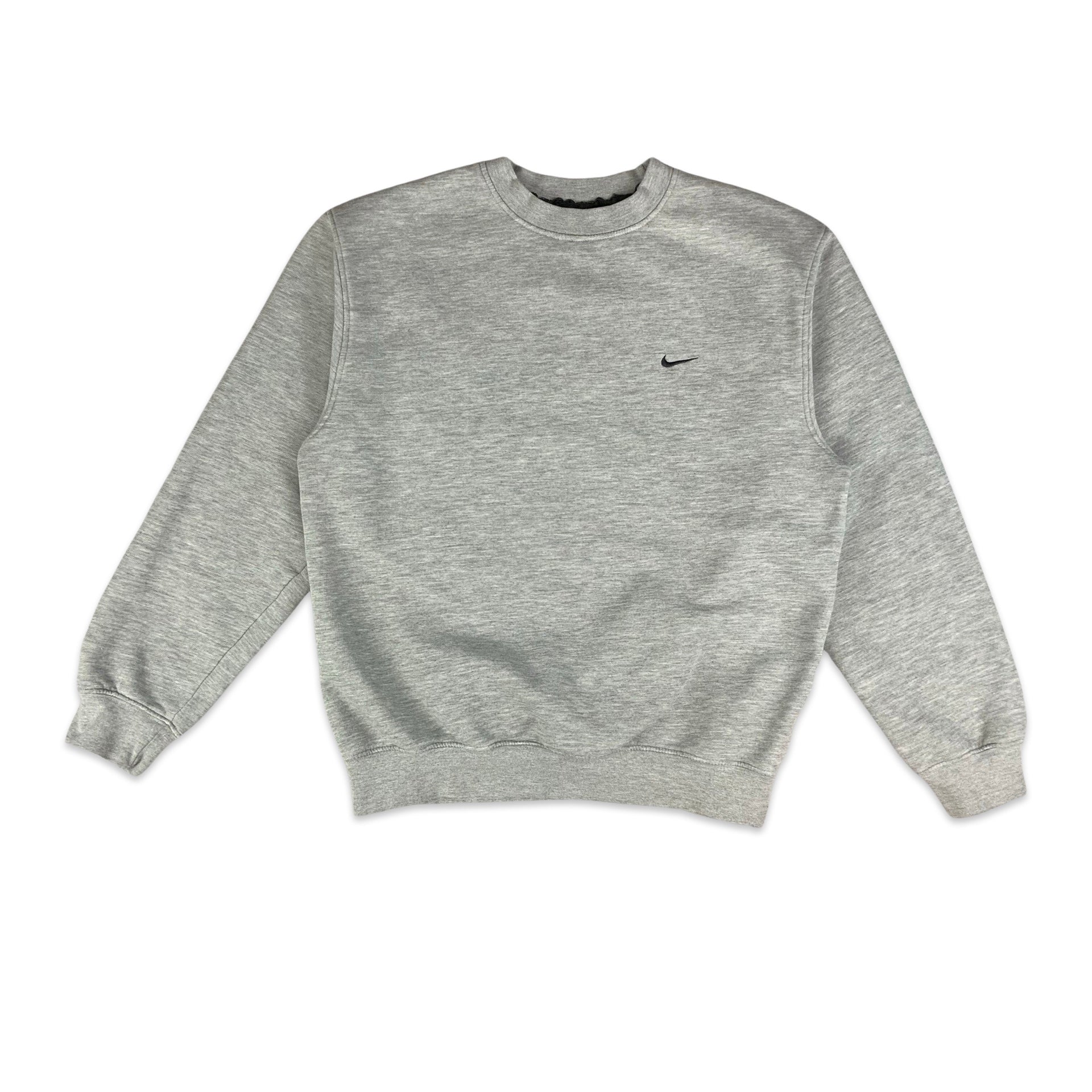 Y2K Light Grey Nike Jumper M