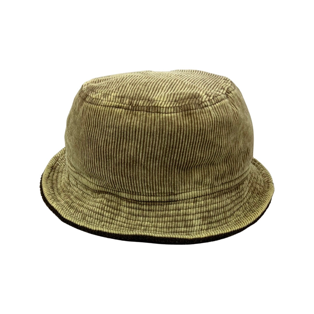 Vintage Corduroy Brown Fleece Lined Bucket Hat