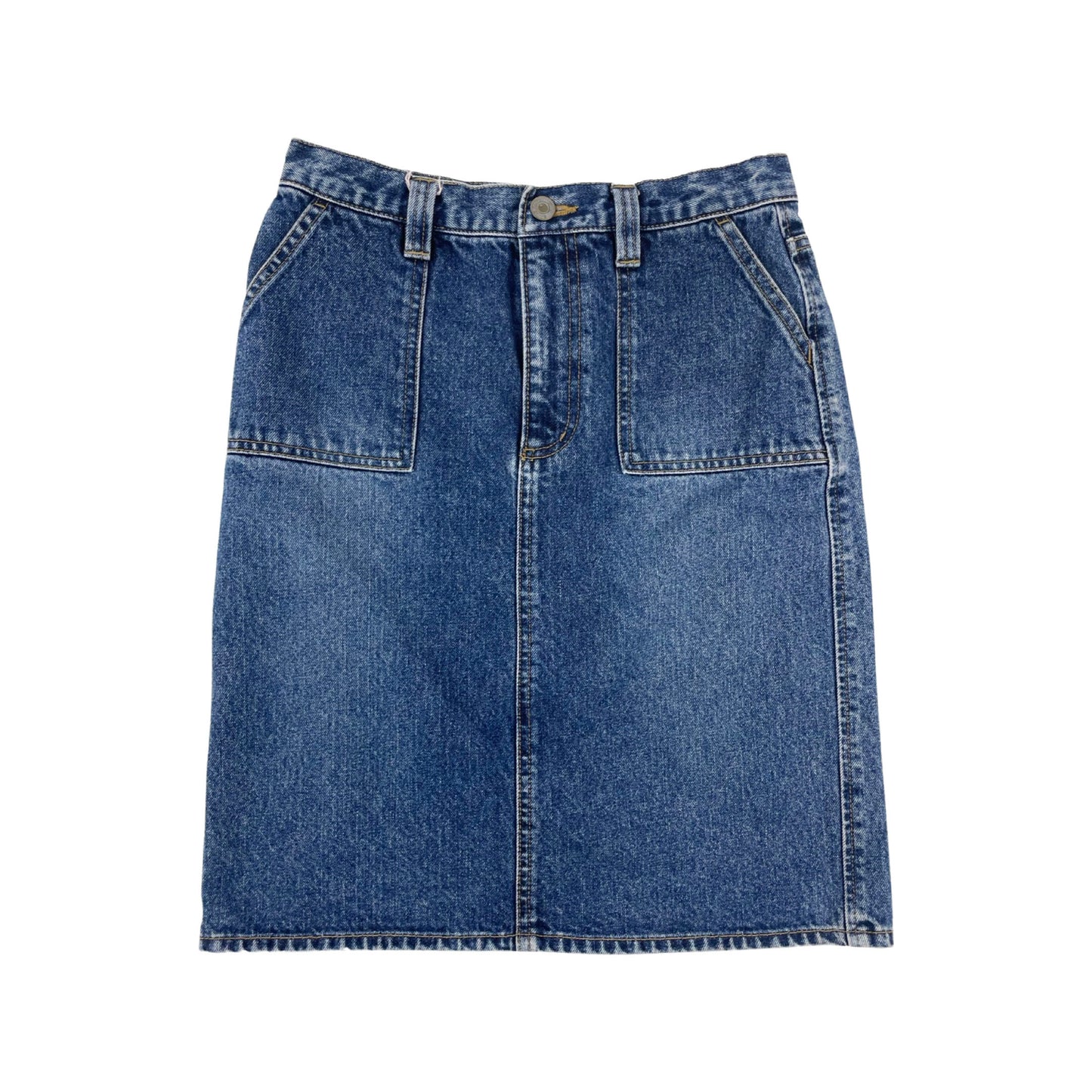 Vintage Denim Carpenter High Waisted Skirt 10