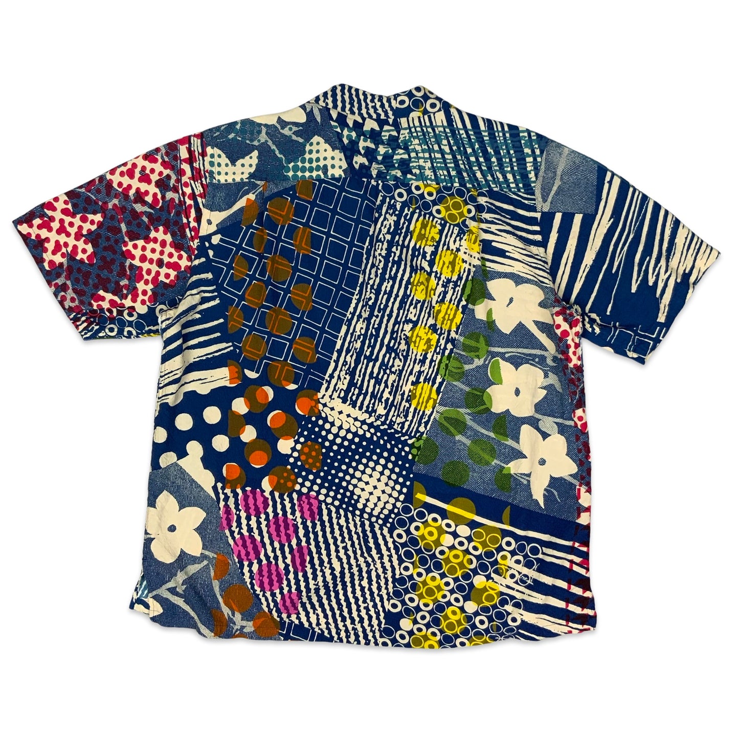 80s Abstract Print Shirt M