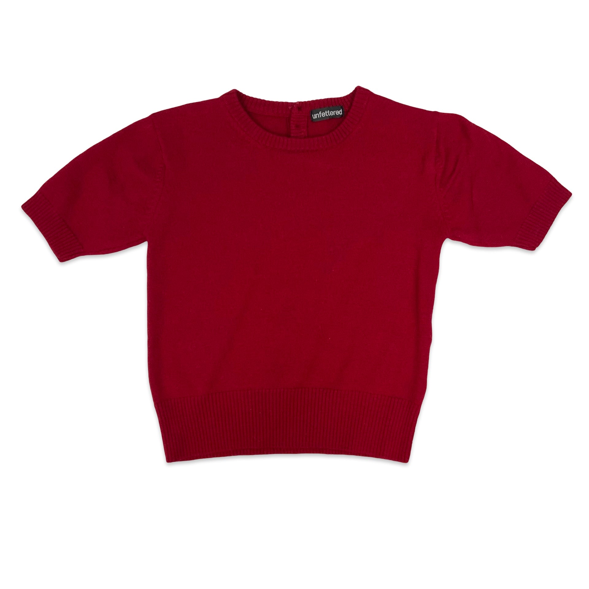 Cropped red jumper best sale