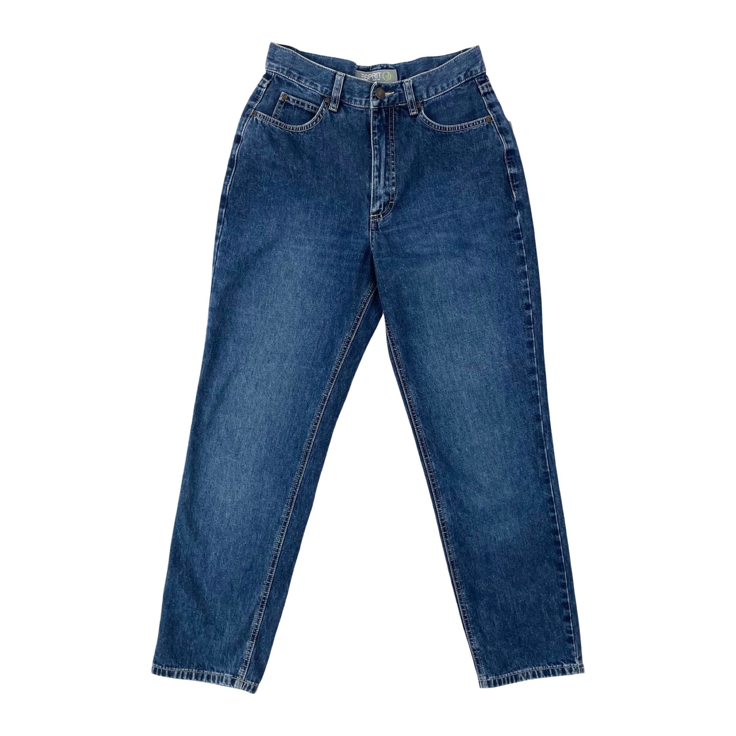 Vintage Esprit High Waisted Dark Blue Slim Jeans 10