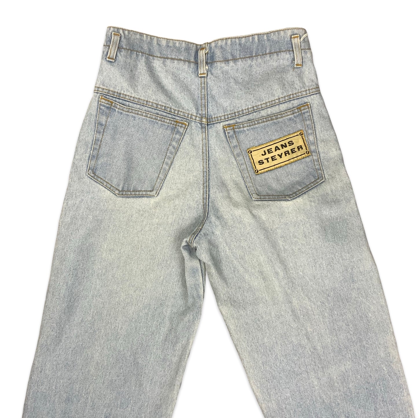 80s High Waist Light Denim Jeans 10