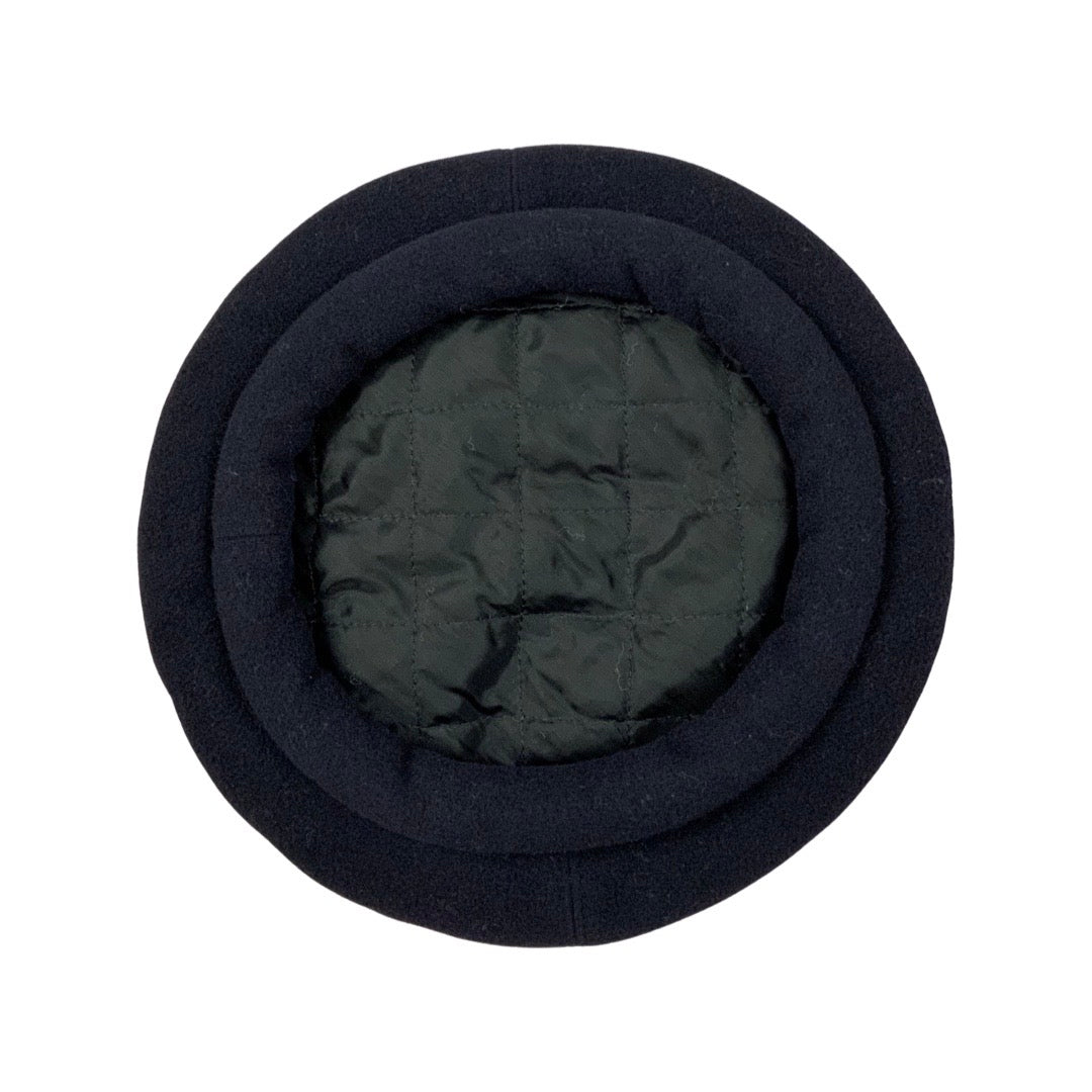 Vintage 80s Navy Blue Beret