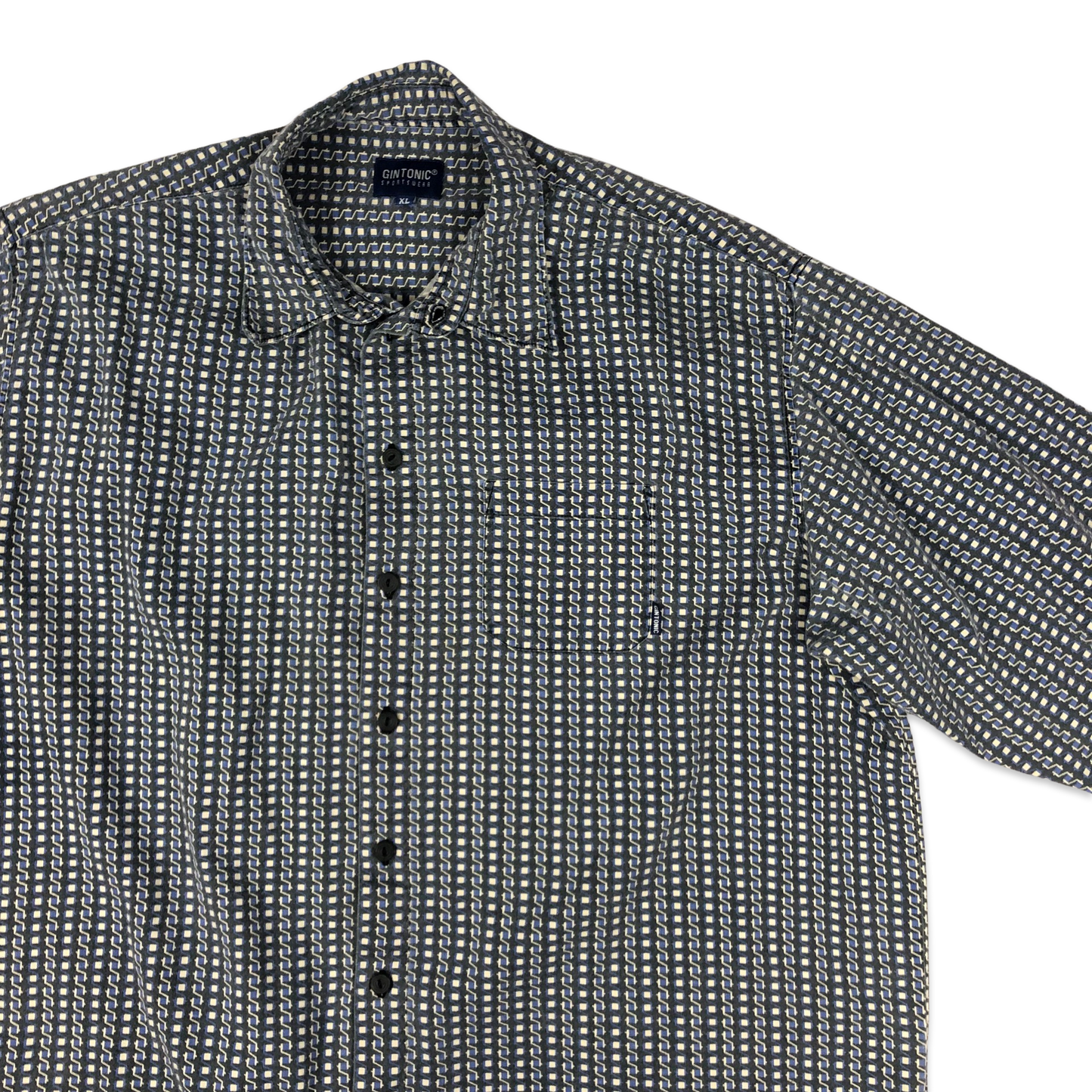 Vintage 80s 90s Abstract Print Shirt 3XL