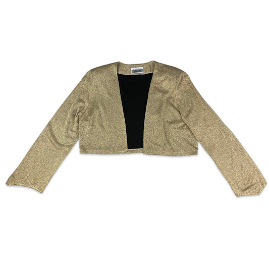 80s Gold Cropped Jacket