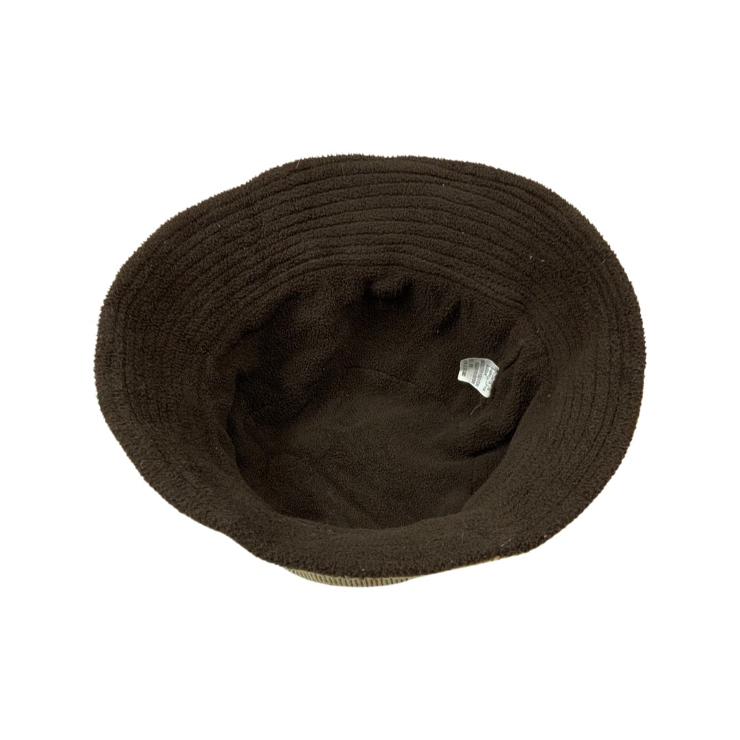 Vintage Corduroy Brown Fleece Lined Bucket Hat