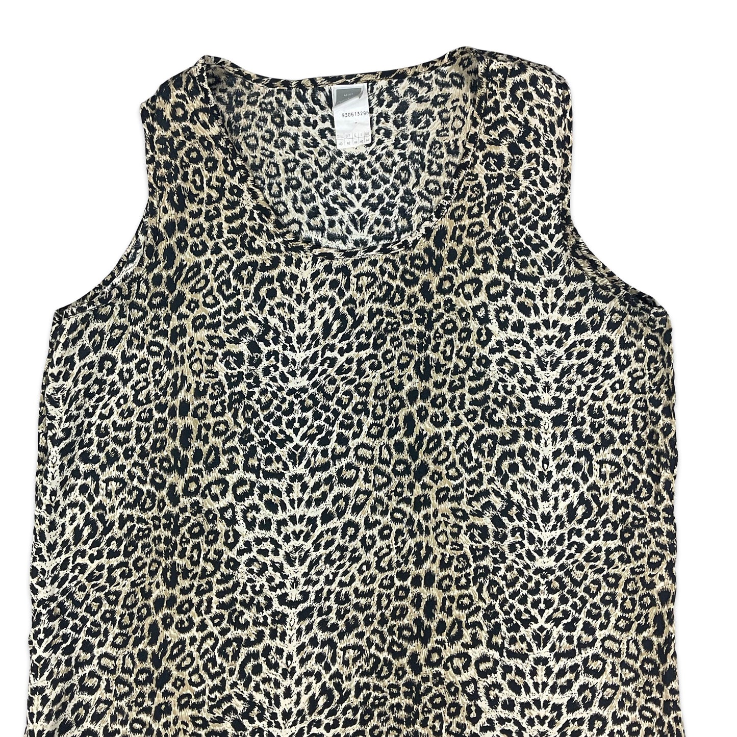 90s Y2K Cheetah Print Vest Top 8 10 12 14 16