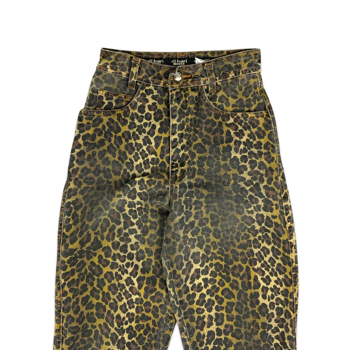 90s Y2K Leopard Print High Waist Jeans 8