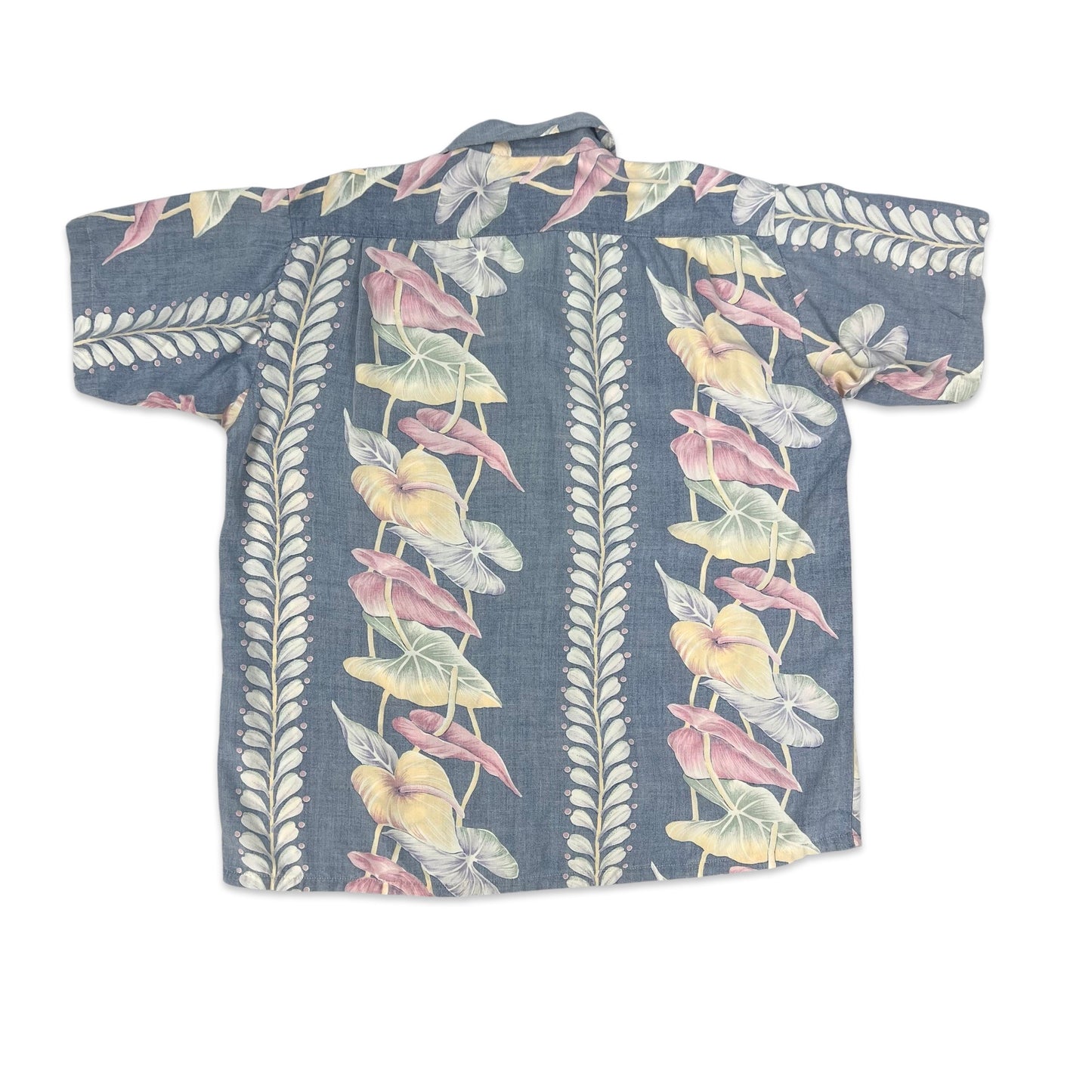 Vintage Floral Print Hawaiian Shirt L XL