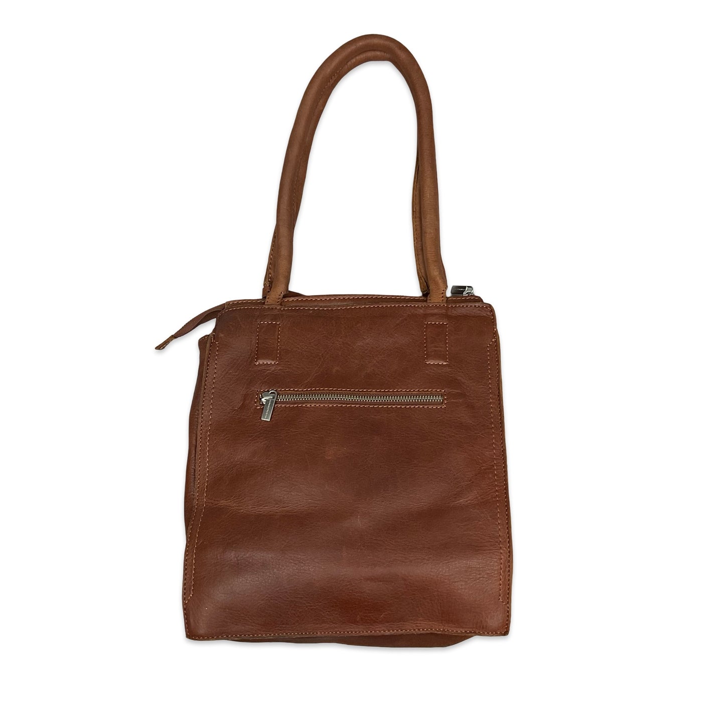 Vintage Brown Leather Handbag