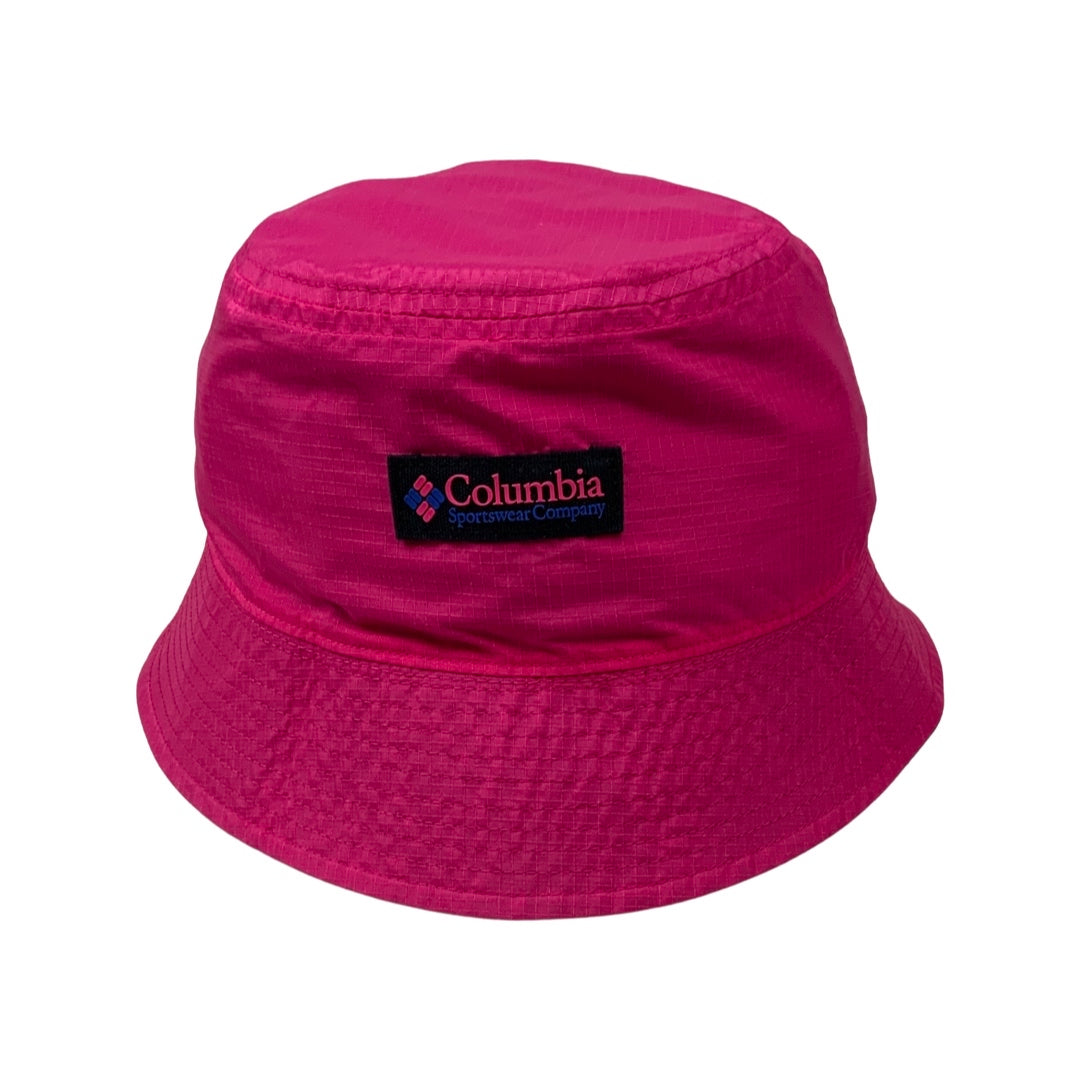 Vintage Columbia Reversible Black Pink Bucket Hat