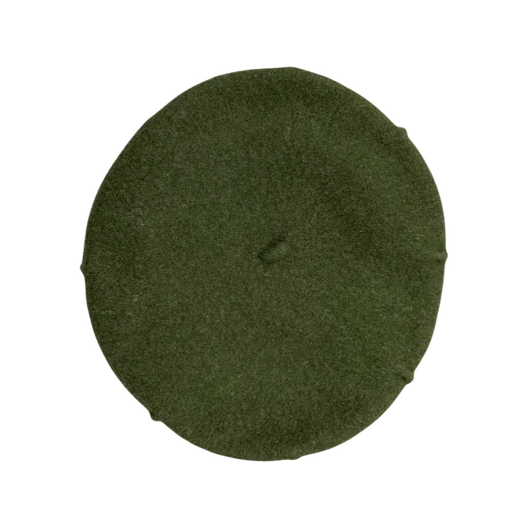 Vintage Green Folded Beret