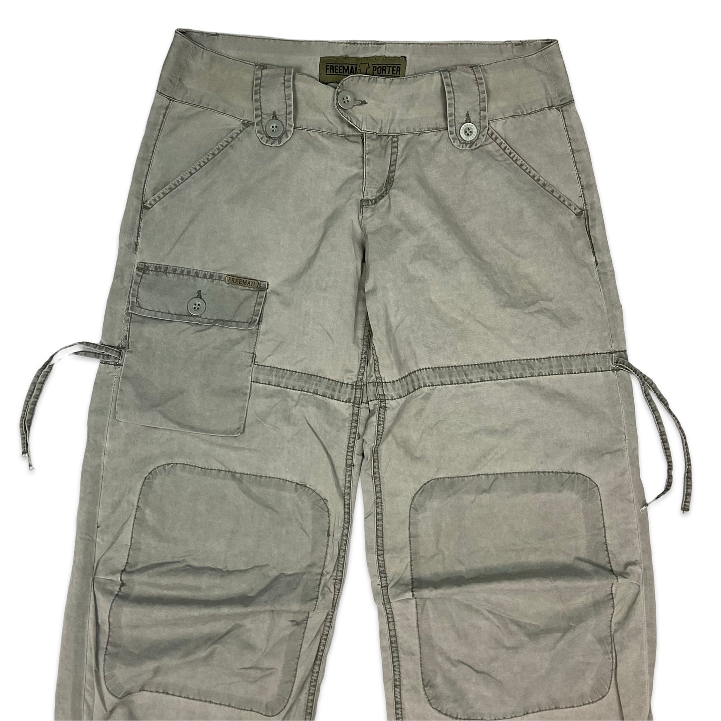 Y2K Grey Cargo Trousers 14