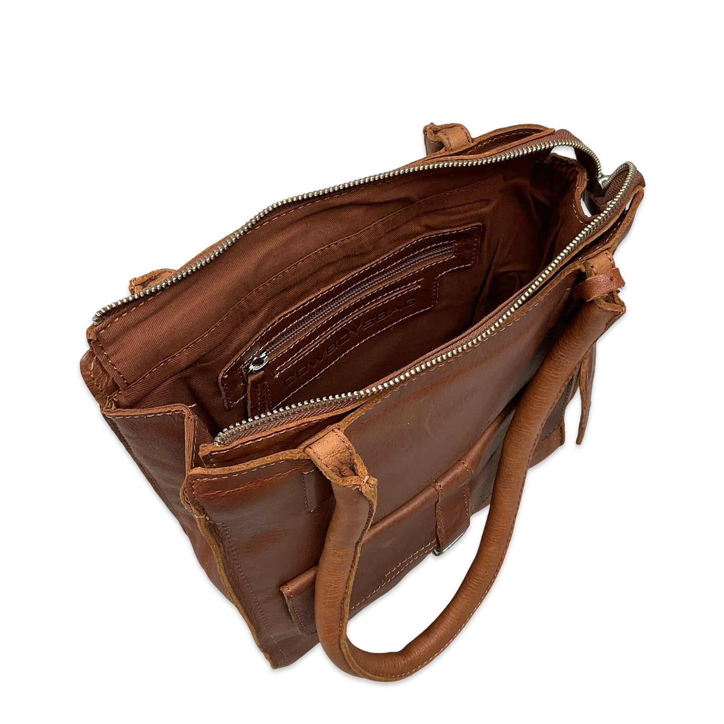 Vintage Brown Leather Handbag