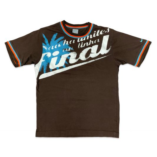 00's Nike Brown Graphic Tee M