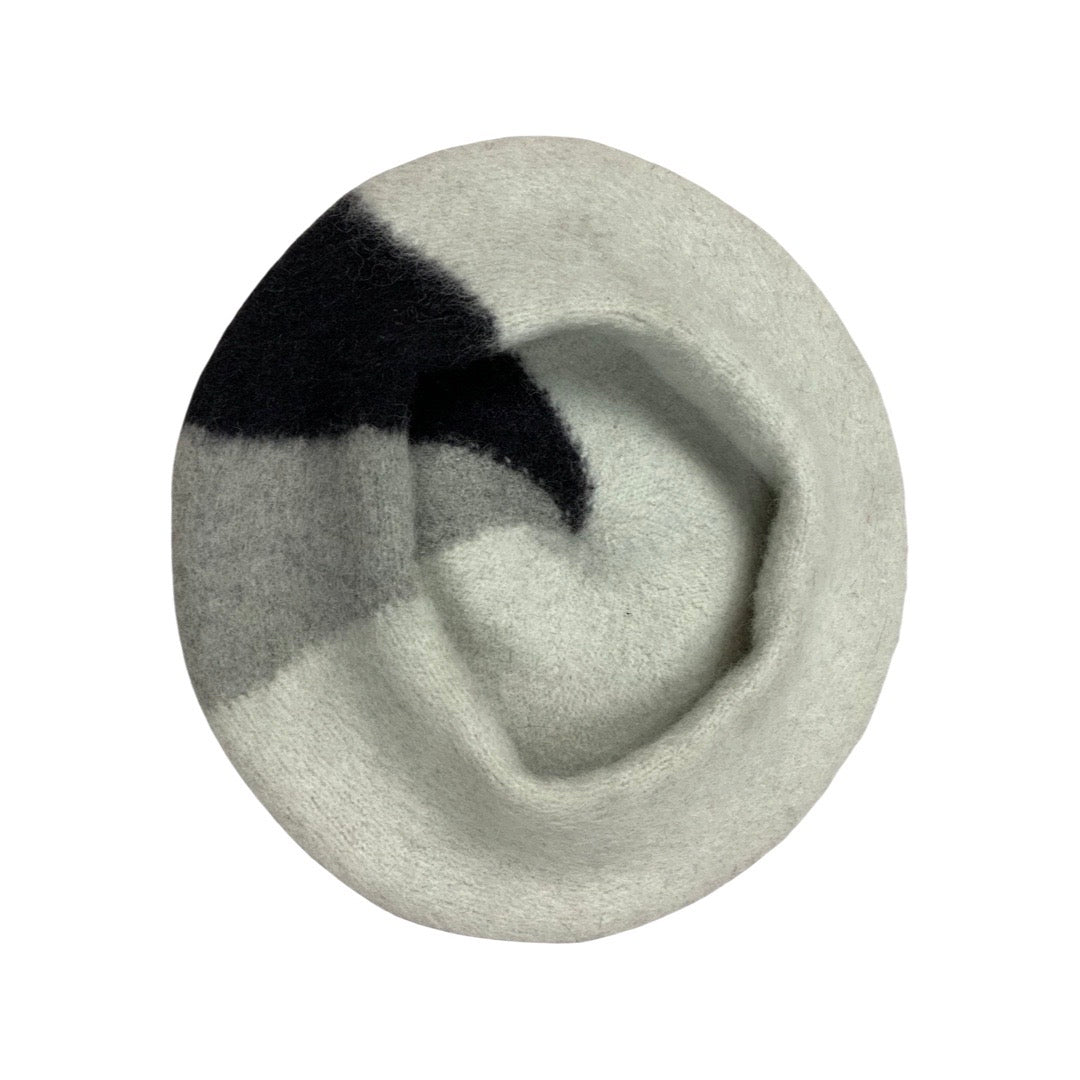 Vintage Grey Tricolour Beret