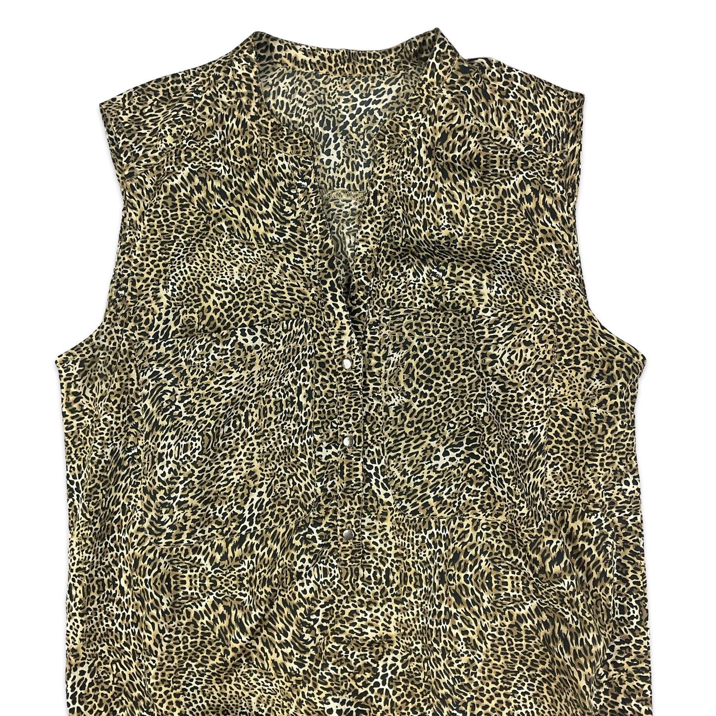 90s Cheetah Print Vest Top 6 8 10