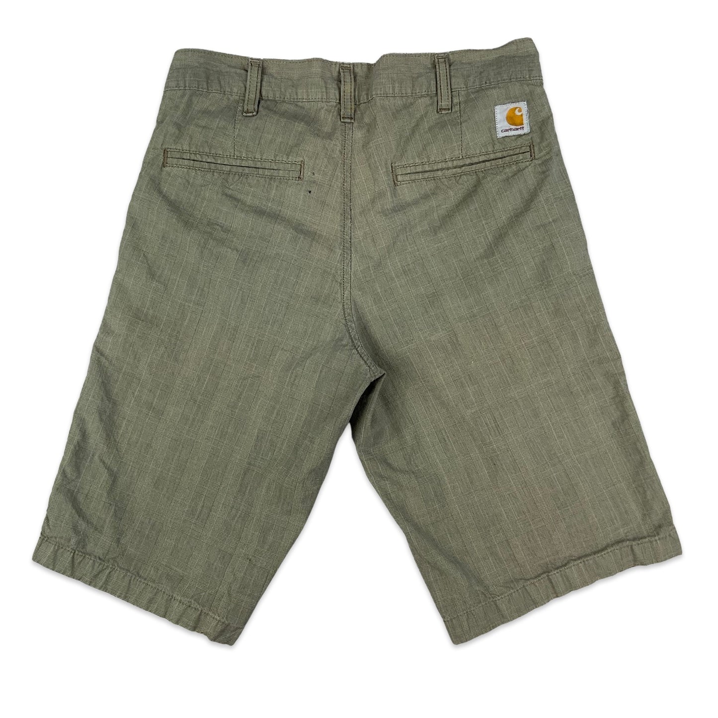 Vintage Khaki Plaid Carhartt Shorts XS S