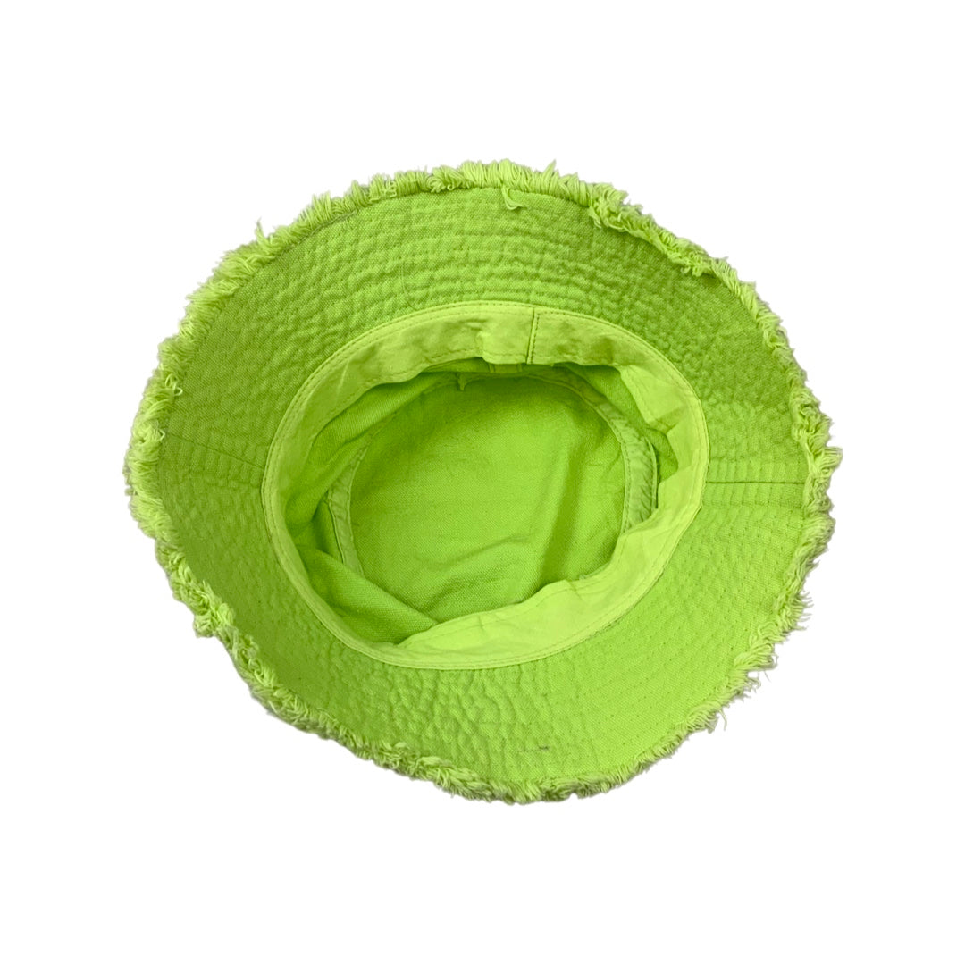 Vintage Lime Green Bucket Hat