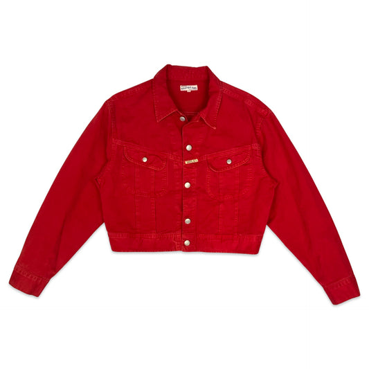 Vintage Red Replay Cropped Jacket 14 16