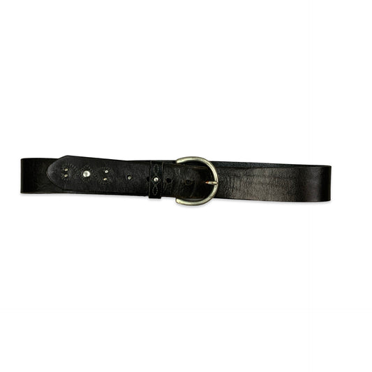 Vintage Black & Silver Belt