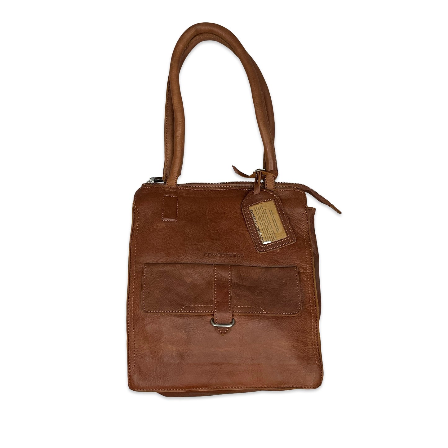 Vintage Brown Leather Handbag