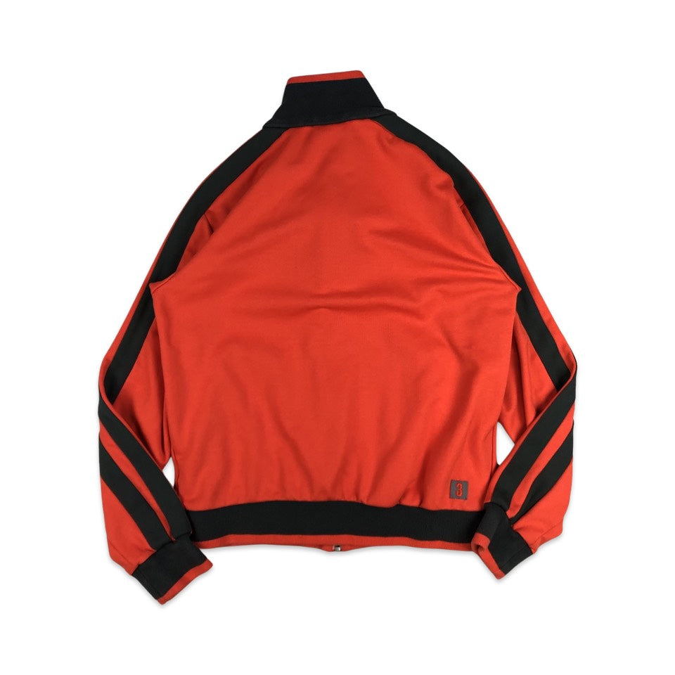 Vintage Y2K Adidas Red and Black Track Jacket M L
