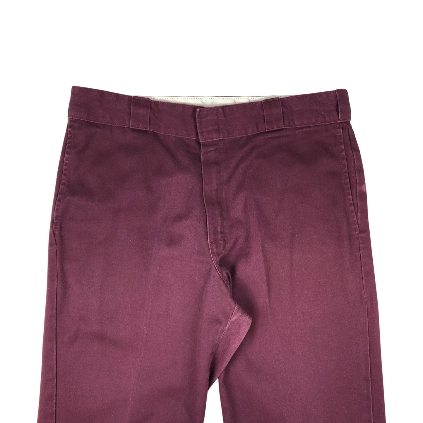Vintage Dickies 874 Maroon Trousers 35W 30L