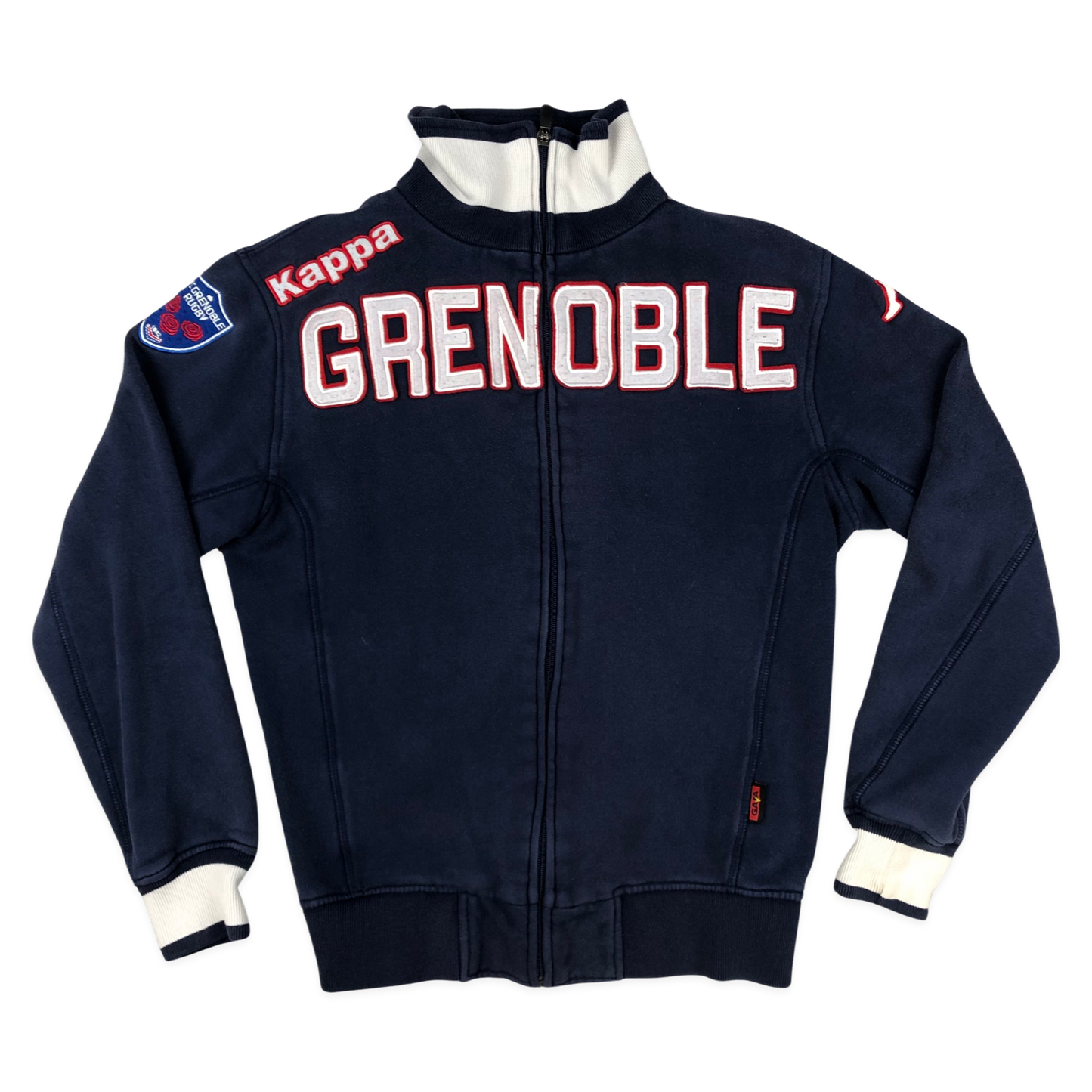 Vintage Kappa Grenoble Rugby Navy Zip-up M