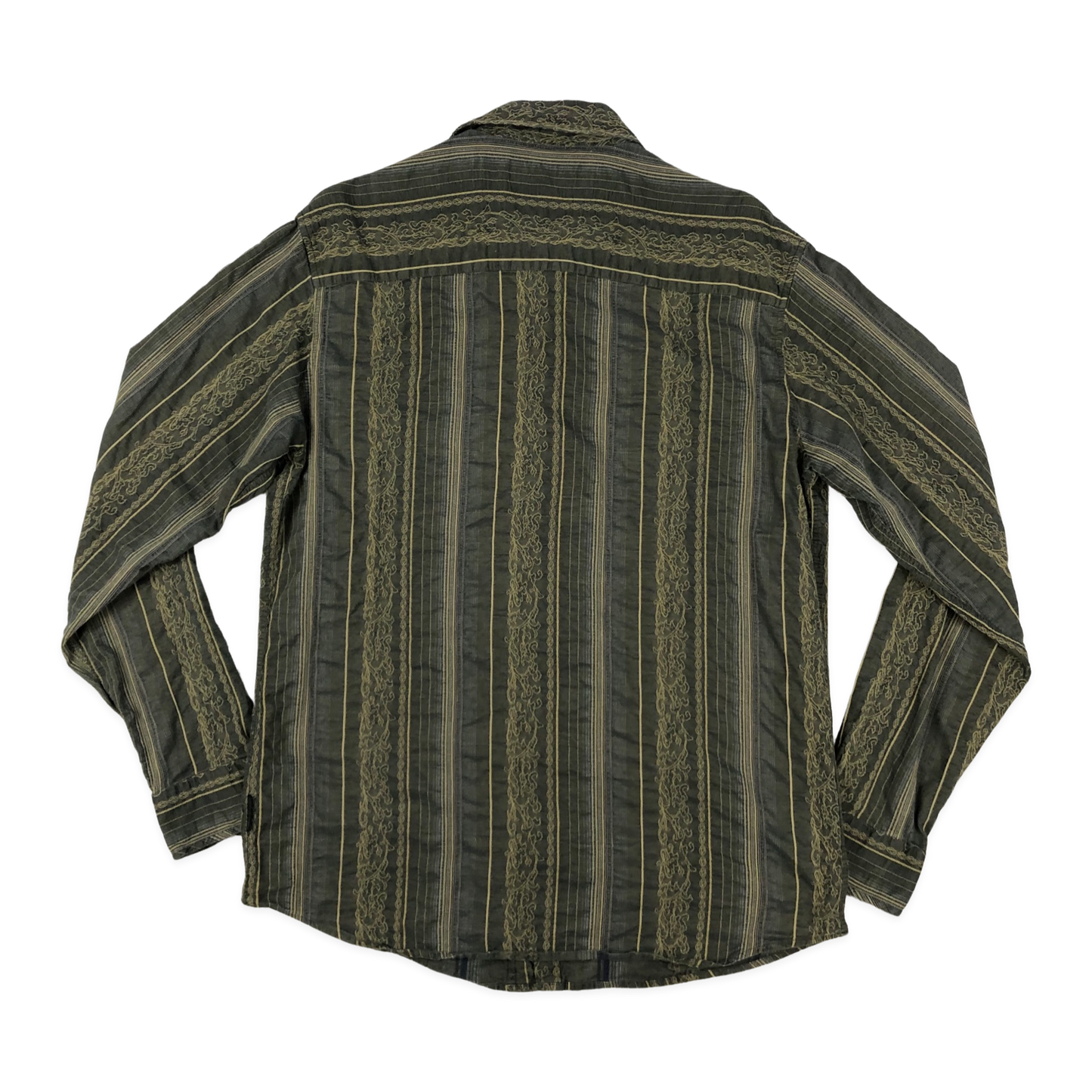 Vintage Y2K Floral Brown Shirt L